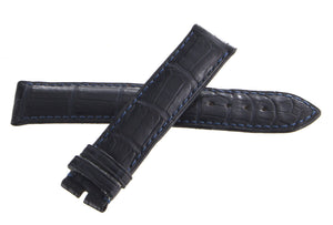 Chronoswiss 18mm x 18mm Dark Blue Alligator Leather Men's Watch Band