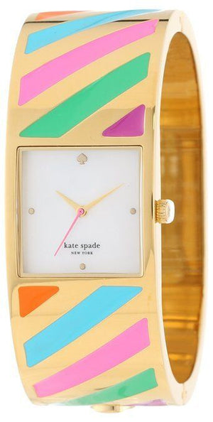 Kate Spade Women's New York Stripe Delacorte Bangle Watch 1YRU0190