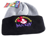 Micky Mouse Aqvila Grey and Black Acrylic Beanie Hat