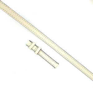 Bvlgari Women's 10mm x 9mm Cream Leather Watch Band 100154486 (M)