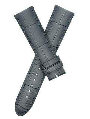 Montblanc 21mm x 18mm Men's Grey Watch Band Strap FDB