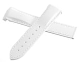 Omega 20mm x 18mm White Rubber Watch Band Strap 98000379