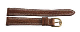 Revue Thommen 14mm Brown Leather Gold Buckle Watch Band Strap NOS