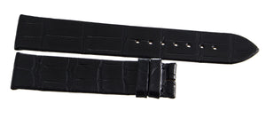 Montblanc Men's 19mm x 17mm Black Alligator Leather Watch Band Strap FSE
