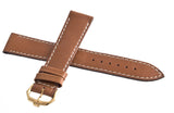 Raymond Weil Men's 18mm Brown Leather Watch Band W/ Gold Buckle