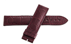 Genuine Arnold & Son 20mm x 20mm Burgundy Alligator Leather Watch Band Strap