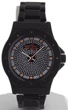 Kings Master Men's Black Ion-plated Steel Black Dial 0.12ct Diamond 105M