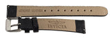 Invicta Womens 16mm Black Lizard Patent Leather Silver Buckle Watch Band