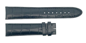 Montblanc Men's 19mm x 17mm Black Alligator Leather Watch Band FWB