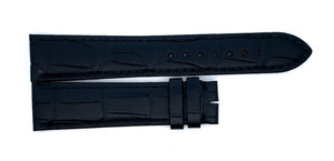 Montblanc Men's 19mm x 17mm Black Alligator Leather Watch Band