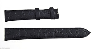 19mm Longines Black Croc Replacement New Watch Band Strap