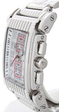 Aqua Master Stainless Steel Silver Tone Band  Men's Diamond Quartz Watch W#330