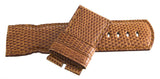 LOCMAN Men's 31mm x 30mm Brown Lizard Leather Watch Band