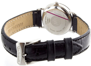 Raymond Weil Women's Stainless Steel Round Case White Dial Leather Watch 5374-1