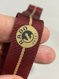 Rado Men's 21mm Burgundy Nylon Fabric Canvas Band Strap