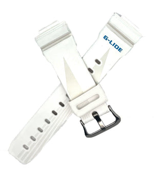 25mm Casio G-Lide G-Shock White Rubber Watch Band