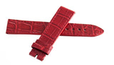 Genuine Chopard 18mm x 16mm Shiny Red Alligator Watch Band 105