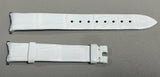 New! PIAGET 15mm x 12mm White Alligator Leather Watch Band Strap FCH