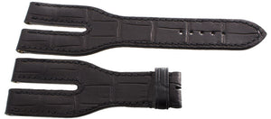 Roger Dubuis 28mm  Alligator Black Watch Band Strap