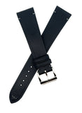 Raymond Weil 20mm Black Leather Watch Band With Silver  Buckle V2.24