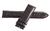 Gerald Genta 20mm x 20mm Shiny Dark Brown Leather Watch Band L