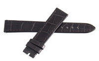 Ebel 16mm x 14mm  Dark Brown Alligator Shiny Leather Watch Band Strap BJ7T
