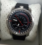 Diesel DZ1750 Black Dial Black Leather Strap Mens Quartz Watch 46mm