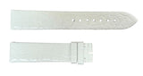 Montblanc 17mm x 16mm White Alligator Leather Women's Watch Band FTH