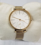 Skagen SKW2436 White Dial Gold Tone Stainless Steel Women's Watch