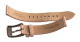 Michael Kors 16mm Pink Alligator Leather Steel Buckle Watch Band