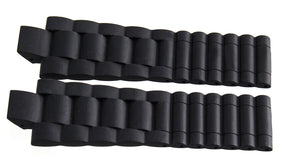 Genuine Chaumet 28mm x 23mm Black Rubber Watch Band Strap