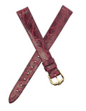 12mm Raymond Weil Burgundy Leather Women's Watch Strap Band