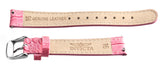 Invicta Womens 16mm Light Pink  Leather Watch Band Strap Silver Pin Buckle