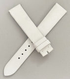 Dior Women's 16mm x 14mm White Satin Watch Band Strap N3S1C