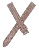 12mm Poiray Beige Women's Alligator Leather Watch Band 105/70