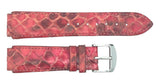 17mm Pink Python Leather Watch Band Fits Aqua Marine Watches