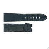 Men's Montblanc 22mmx20mm Black Genuine Leather Watch Band Strap FSK