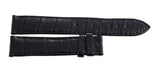 Genuine Longines 19mm x 18mm Black Alligator Leather Watch Band L682152131