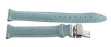 LOCMAN Womens 18MM x 15mm Turquoise Lizard Leather Silver Buckle Watch Band