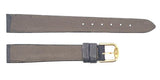 Revue Thommen 13mm Women's Grey Leather Gold Buckle Watch Band NOS