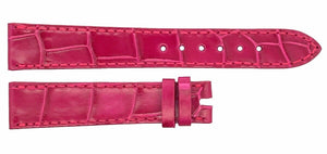 Chopard 16mm x 14mm Fuchsia Pink Alligator Watch Band Strap 105/70