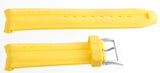 Nautica Men's 24mm Yellow Rubber Watch Strap