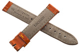LOCMAN WOMENS 16MM ORANGE ALLIGATOR LEATHER WATCH BAND STRAP