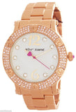 BETSEY JOHNSON  BOYFRIEND PEARL DIAL ROSE GOLD-TONE METAL WATCH BJ00229-03
