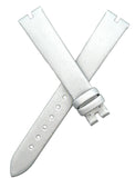 Chopard 14mm x 12mm Silver Satin Women's Watch Band Strap 105/70