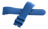 Authentic Corum Admirals Cup 24mm x 20mm Blue Rubber Watch Band Strap NEW