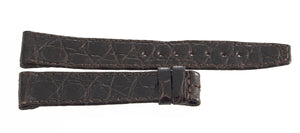 Girard Perregaux 16mm x 14mm Dark Brown Alligator Leather Watch Band