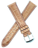 Michele Women's 18mm Brown Genuine Alligator Leather Watch Band