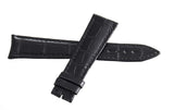 Ulysse Nardin 21mm x 16mm Black Alligator Leather Watch Band 3E08