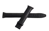 LOCMAN WOMEN'S 18mm x 14mm Black Alligator Watch Band Strap